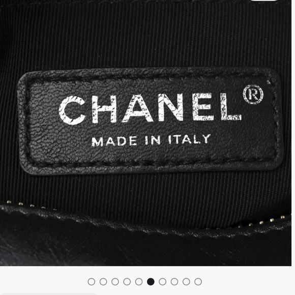 CHANEL Iridescent Aged Calfskin Quilted Small Gabrielle Black from Fashionphile - Picture 5 of 5